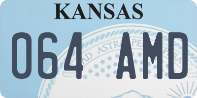 KS license plate 064AMD