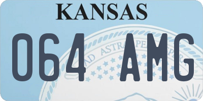 KS license plate 064AMG