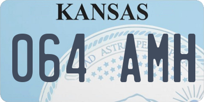 KS license plate 064AMH