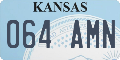KS license plate 064AMN