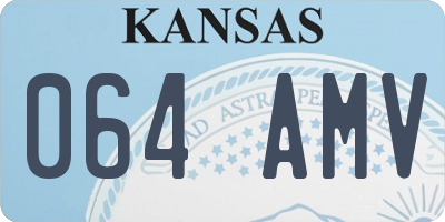 KS license plate 064AMV