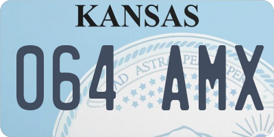 KS license plate 064AMX