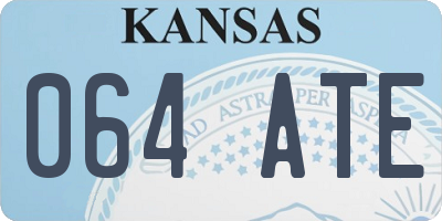 KS license plate 064ATE