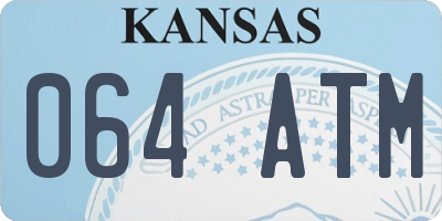 KS license plate 064ATM