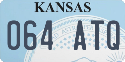 KS license plate 064ATQ
