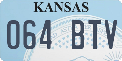 KS license plate 064BTV