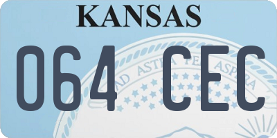 KS license plate 064CEC