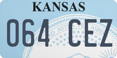 KS license plate 064CEZ