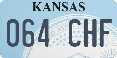 KS license plate 064CHF