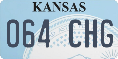 KS license plate 064CHG