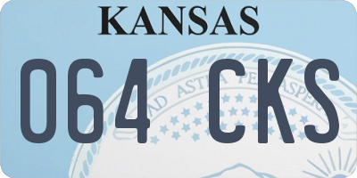 KS license plate 064CKS