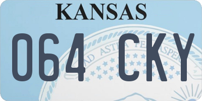KS license plate 064CKY