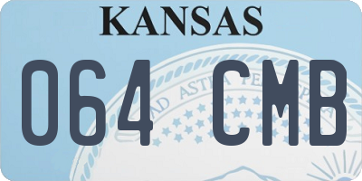 KS license plate 064CMB