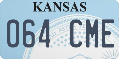 KS license plate 064CME