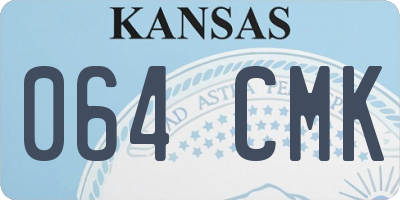 KS license plate 064CMK