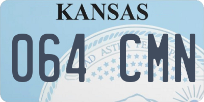 KS license plate 064CMN