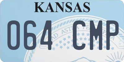 KS license plate 064CMP
