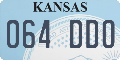 KS license plate 064DDO