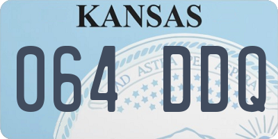 KS license plate 064DDQ