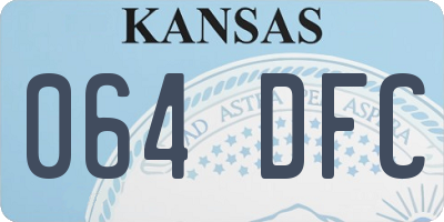 KS license plate 064DFC