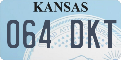 KS license plate 064DKT