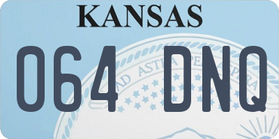 KS license plate 064DNQ