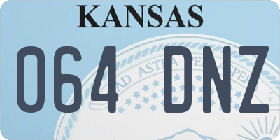 KS license plate 064DNZ