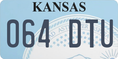 KS license plate 064DTU