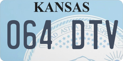 KS license plate 064DTV