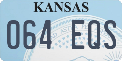 KS license plate 064EQS