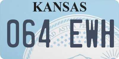 KS license plate 064EWH