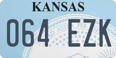 KS license plate 064EZK
