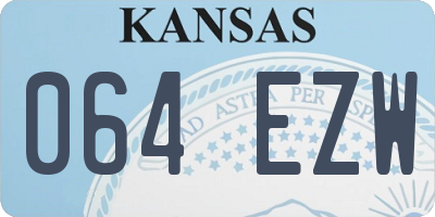 KS license plate 064EZW