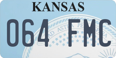 KS license plate 064FMC