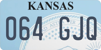 KS license plate 064GJQ