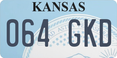 KS license plate 064GKD