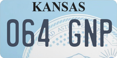 KS license plate 064GNP