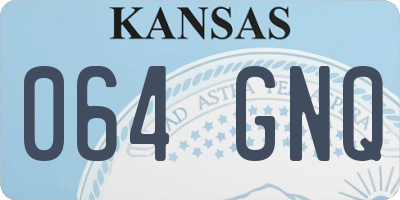 KS license plate 064GNQ