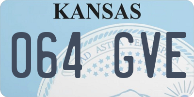 KS license plate 064GVE