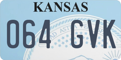 KS license plate 064GVK