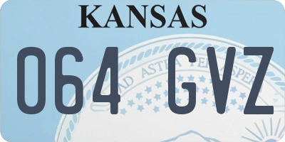 KS license plate 064GVZ