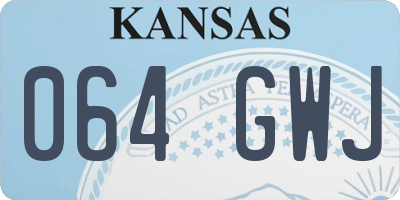KS license plate 064GWJ