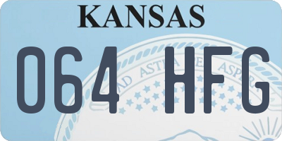 KS license plate 064HFG