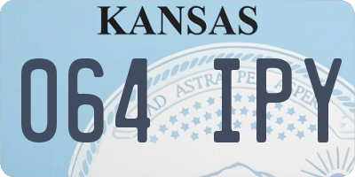 KS license plate 064IPY