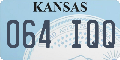 KS license plate 064IQQ