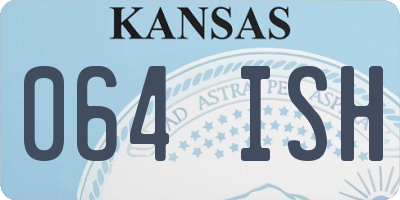 KS license plate 064ISH