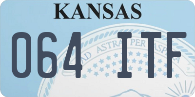 KS license plate 064ITF