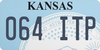 KS license plate 064ITP