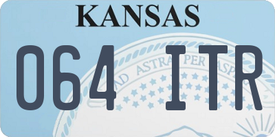 KS license plate 064ITR