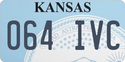 KS license plate 064IVC